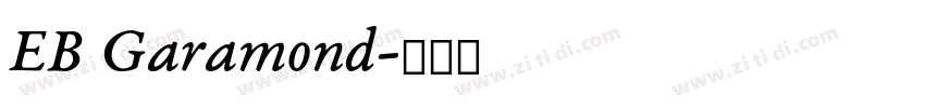 EB Garamond字体转换